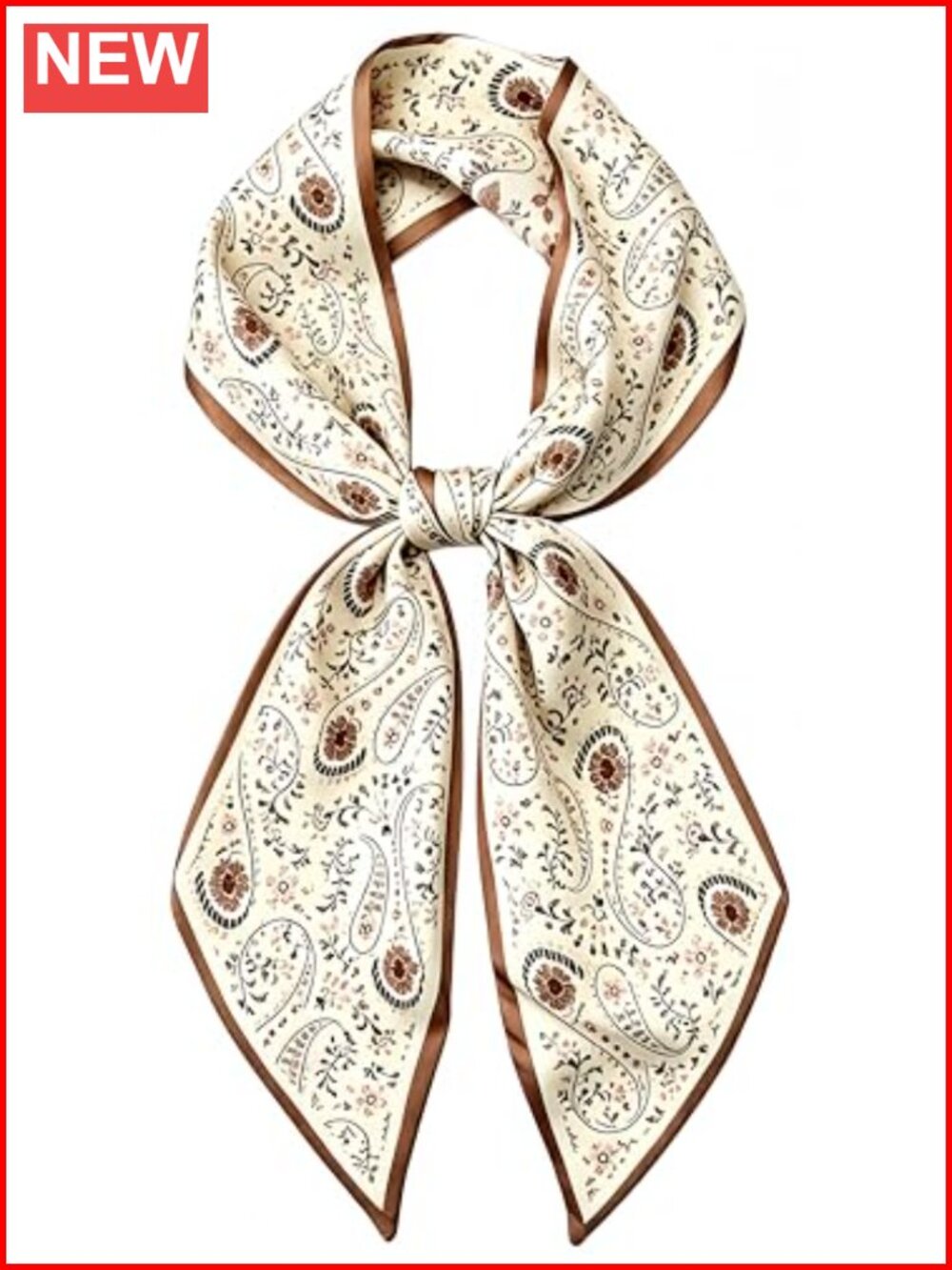 Faux Satin Silk Long Skinny Scarf Neck Headband Purse Bag
